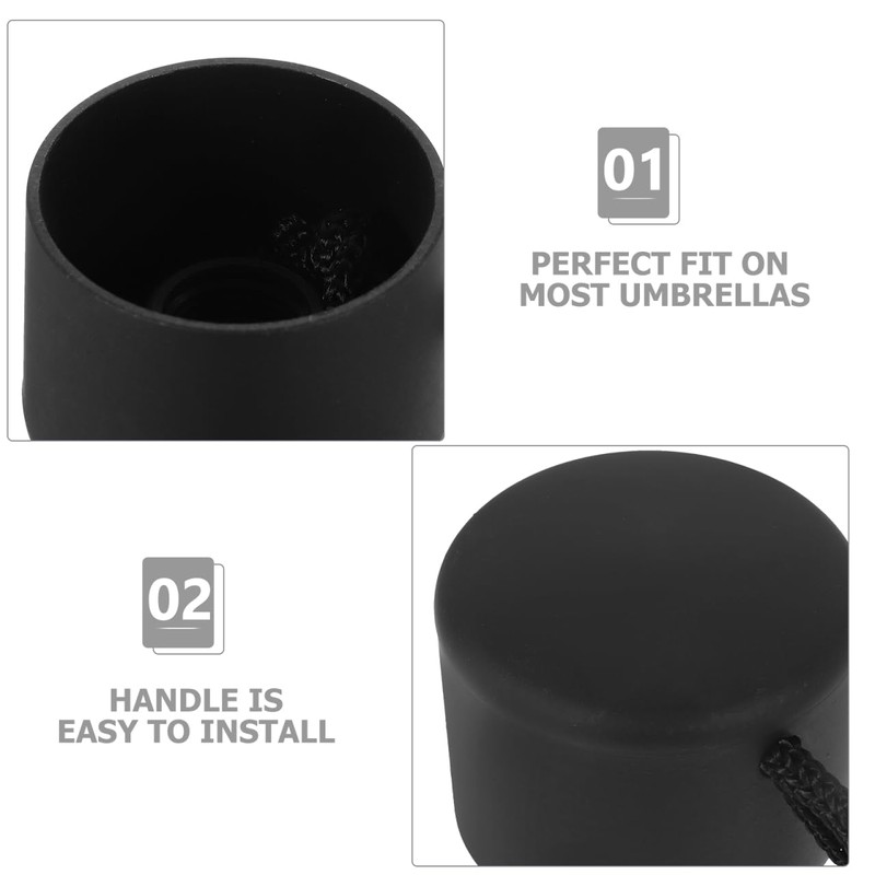 LEDMOMO Folding Umbrella Compact Plastic Handle Replacement, Anti-Slip Material, Comfortable