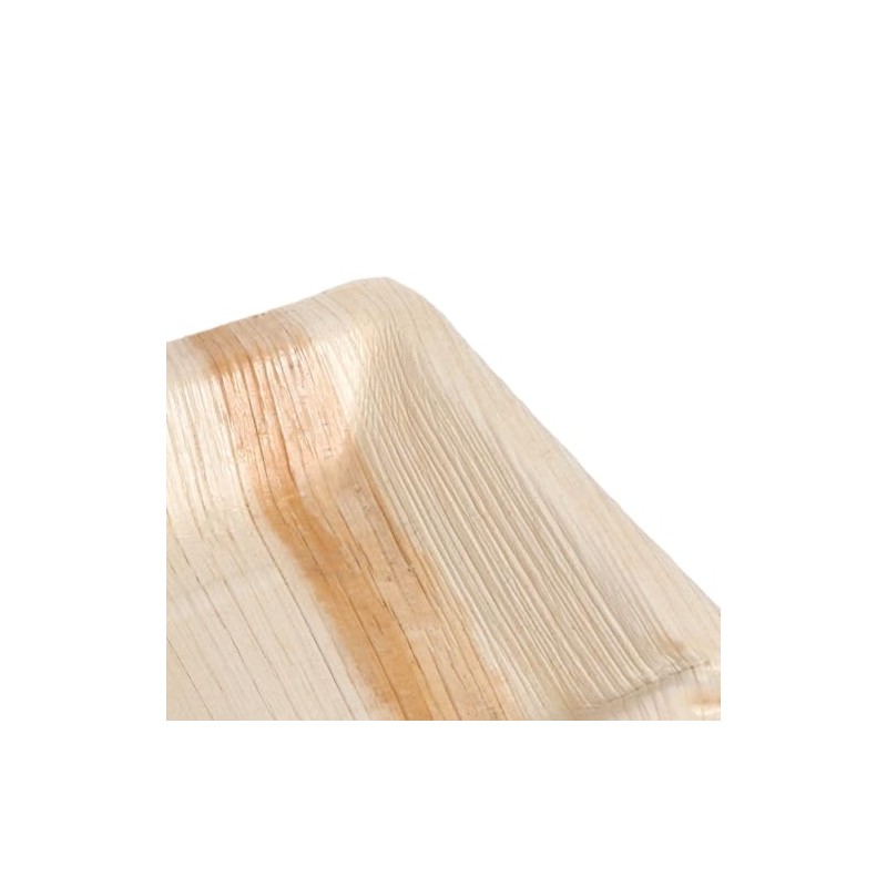 ECO Leaf 25 Disposable Palm Leaf Serving Platters, Small Rectangle