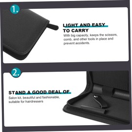 SAFIGLE Professional Barber Scissor Case Hair Styling Tools Bag Large Capacity Hairdressing Pouch Portable Hair Cutting Tool Storage Bag