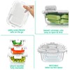 KOMUEE 24 Pieces Glass Food Storage Containers Set,Glass Meal Prep