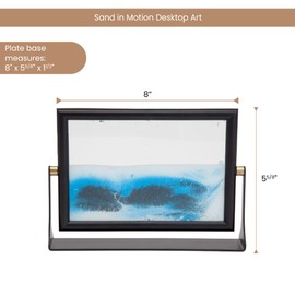 Sand in Motion - Blue Sandscape - Desktop Art-Sand Picture - Soothing Motion of Drifting Sands - Endless Fun for Every Desktop