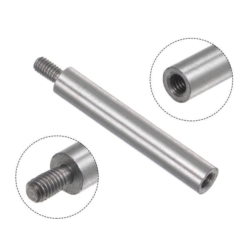 sourcing map 2pcs Dial Digital Indicator Extension Stem Rod 50mm