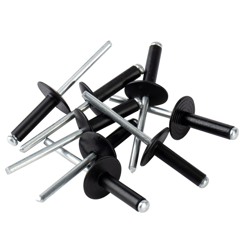 ISPINNER 100pcs 3/16" x 1/2" Large Flange Aluminum Blind Rivets,