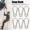 Ladieshow 10pcs Snap Hooks Spring Carabiner Clip Buckle Stainless Steel