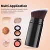 Falliny Retractable Foundation Makeup Brush, Travel Angled Kabuki Powder Brush