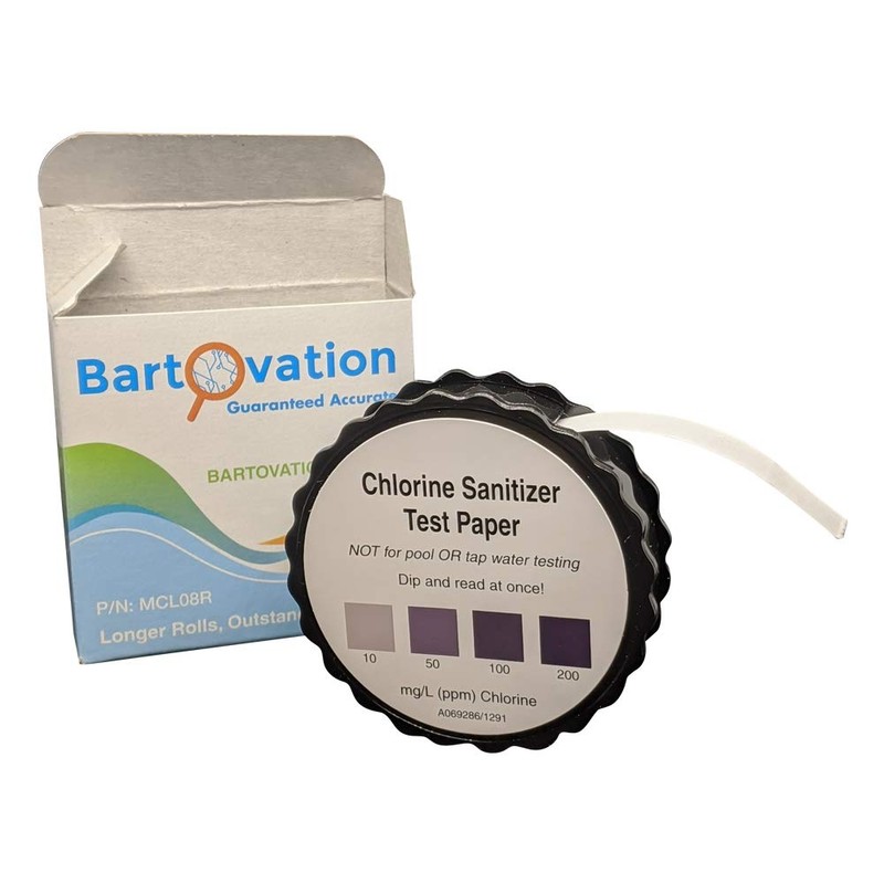 Chlorine Sani Test Strips for Food Service Restaurant Sanitizer Bleach