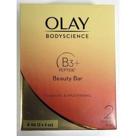 Olay Bodyscience B3+ Peptide Beauty Bar - Two packs of 2 (4 Total Bars)