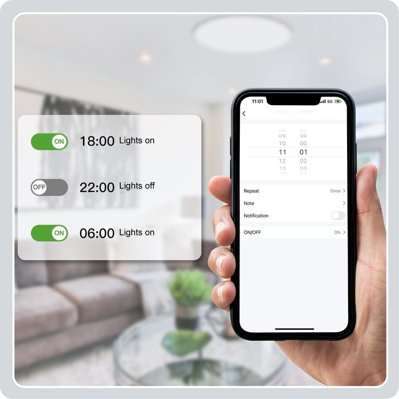 Smart Ceiling Light WiFi 25W Cold and Warm Light RGB