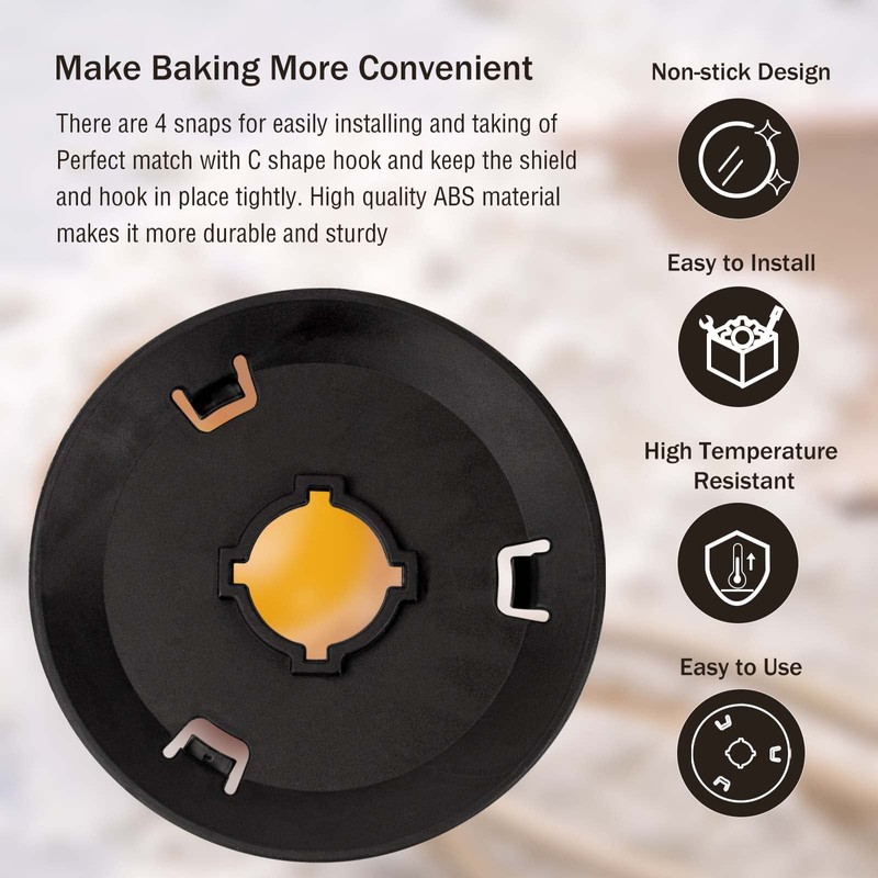 Dough Hook Shield for kitchen Mixer, Accessories and Attachments for