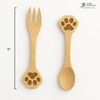 JB Home Collection, Set of 2 Dog Paw Bamboo Spoon