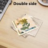 Airsnigi 3x3 Acrylic Picture Frames 4 Pack, Square Clear Photo