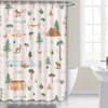 Boziqr Camper RV Shower Curtain Travel Trailer Bathroom Accessories Wild
