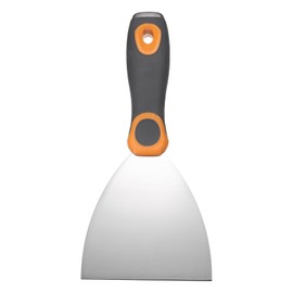 QUARKZMAN Spachtelmesser 4" Edelstahl Farbschaber Flexibles Trockenbau-Reparaturmesser zum Entfernen von Zement Tapetenkleber mit Metallhammerende