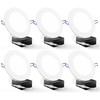 Sunco 6 Pack 6 Inch Ultra Thin LED Recessed Ceiling