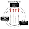 Glass Pipette Dropper 0.5 ml, 1 ml, 2 ml, 3