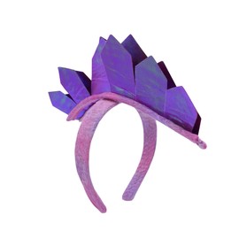 Nicky Bigs Novelties Adult Stegosaurs Spiked Dinosaur Headband Tail Dragon Costume Accessory Set, Pink