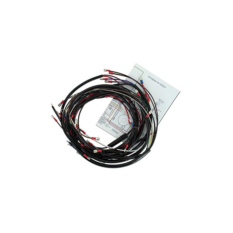 AKA Electric Wiring Harness Kit, Basic Equipment with Wiring Diagram
