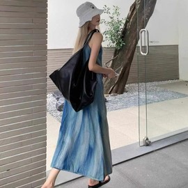 Sleeveless One-Piece Dress Summer Vacation Look Beachwear Vacation Travel Wear L