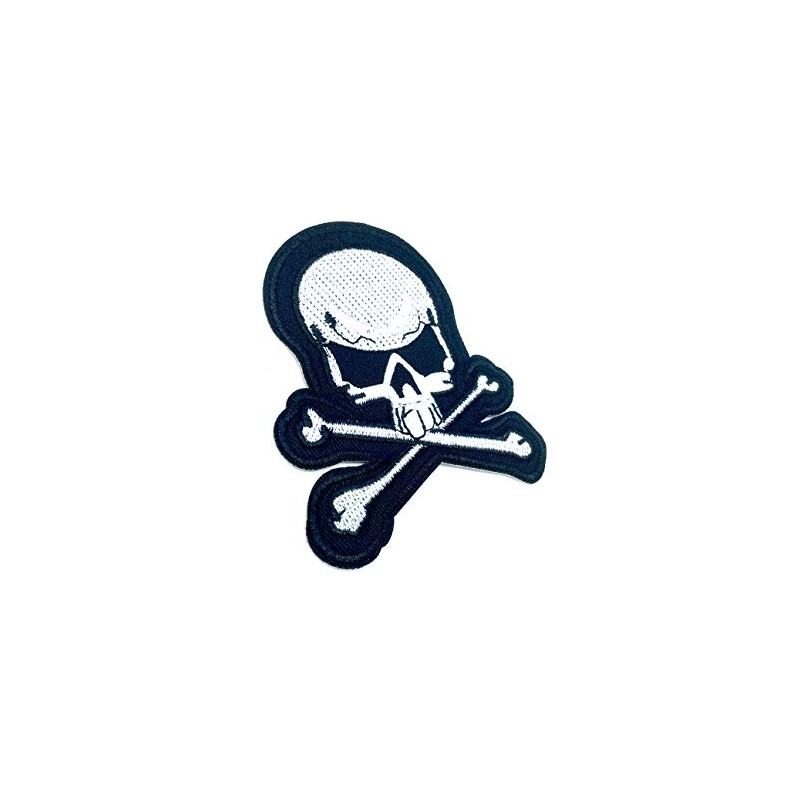Skull & Crossbones Pirate Iron On Sew On Embroidered Patch