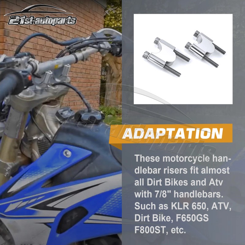 21ST Fit 1987-2015 Kawasaki KLR650 ATV Handlebar 7/8'' Bar 30mm