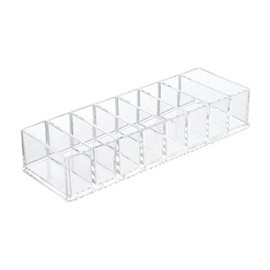 Leadigol Transparent Cosmetics Storage Box, 8 Grids Cosmetic Storage Jewelry Display Boxes, Makeup Organizer Drawer Organizer for Vanity, Countertop, Bathroom