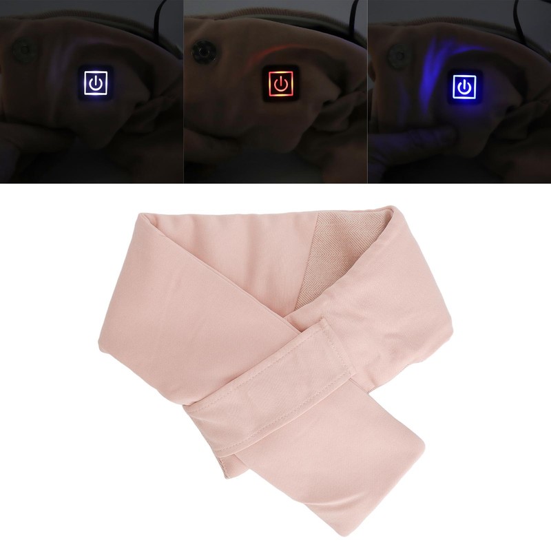 Heating Scarf Cotton Comfortable Concealed Button Washable USB Heated Scarf