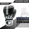 GROOFOO Boxing Gloves for Kids, Punching, Sparring, Premium PU Leather,
