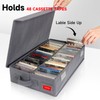 NUSWOR Upgrades Cassette Tape Storage Box - Dust-proof Cassette Racks