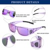 LVIOE Fit Over Glasses Sunglasses Wrap Around Polarized Sunglasses with