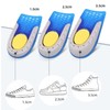 Height Increase Insole Heel Lift Inserts Invisible TPE Half Increased