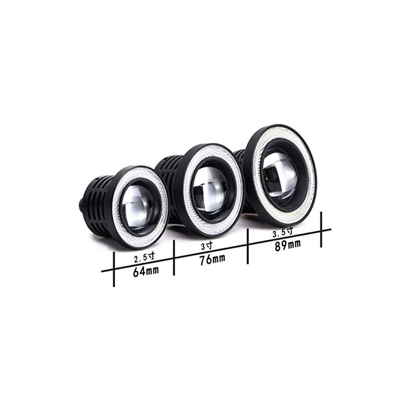 Kstyle Red 3.5 LED Fog Light Universal with Squid Ring