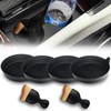 EKUWU Car Cup Coasters, Silicone Cup Holder Insert (4 Pack)