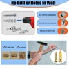 490PCS Self Drilling Drywall Anchors with Screws Kit,5-Sizes Metal Expansion