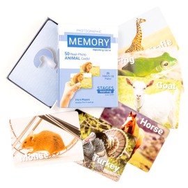 Animal Memory Card Game from The Makers of Language Builder with Real Photo Images