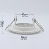 COOINJOY 10x Modern GU10 Downlights for Ceiling, Round Matt White