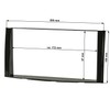 tomzz Audio 2411-000 Double DIN Radio Faceplate Compatible with Daihatsu