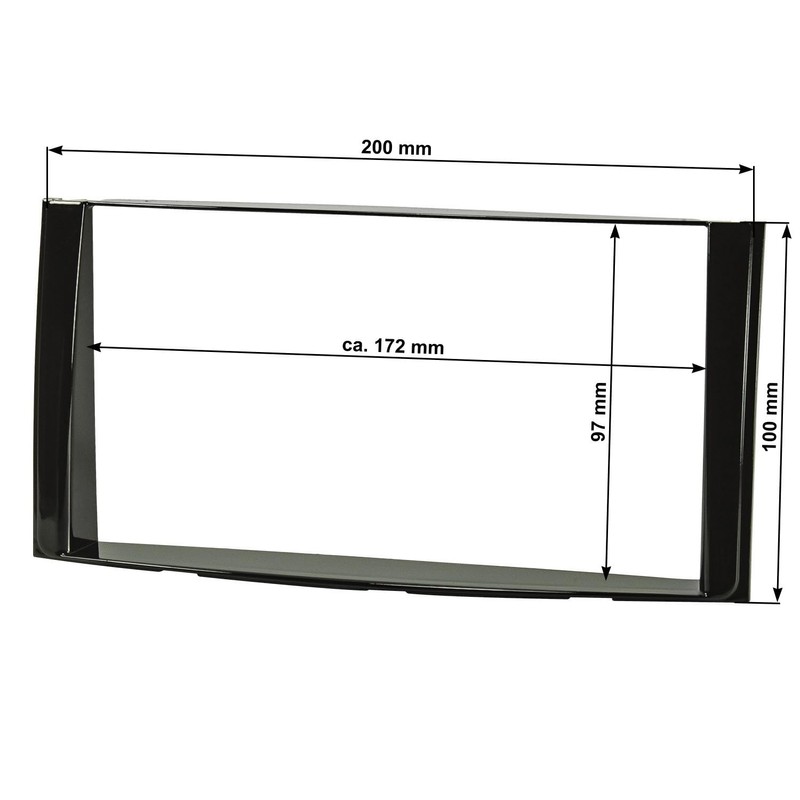 tomzz Audio 2411-000 Double DIN Radio Faceplate Compatible with Daihatsu
