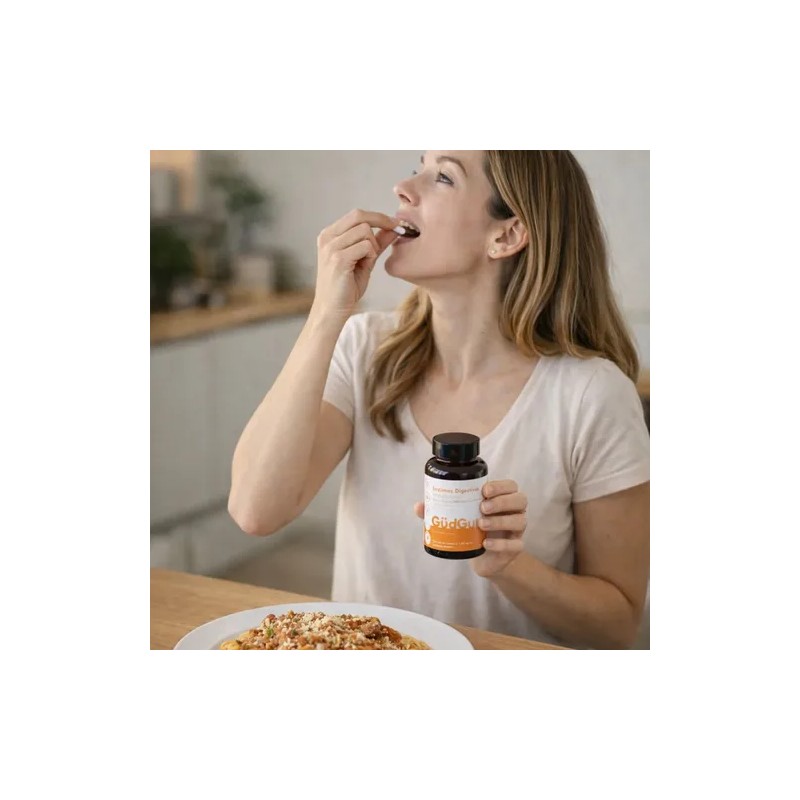 Gudgut Enzimas Digestivas De Amplio Espectro 60 Capsulas