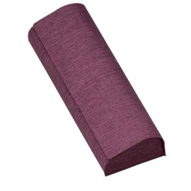 Megan 2946-04 Glasses Case, Stylish, Silky, Japanese Style, Kyomurasaki, Lightweight, Aluminum, Metal, Hard Case