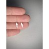 Lightning Bolt Earrings .925 Sterling Silver Studs Thunder
