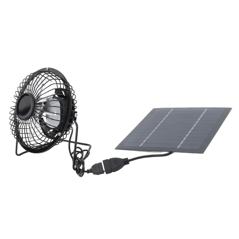 5W Solar Panel Powered Fan for Outdoor Cooling USB Solar