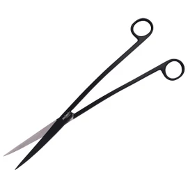 Innotech Aquarium Scissors 25 cm Aquarium Cleaning Wave Scissors Black Plant Scissors for Aquatic Plants (25 cm, Black)