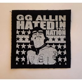 GG Allin Cloth Patch Sew On Badge 4" X 4" Punk Rock(CP02)