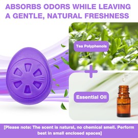 Air Jungles Shoe Deodorizer Balls 6 Ct, Lavender Scent, Odor Remover Balls for Sneakers, Gym Bags, Lockers, Closets, Hampers, and Drawers, Essential Oil Provides Natural Freshness