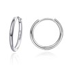 2mm Thickness Small Cartilage Huggy Hoop Earrings 925 Sterling Silver