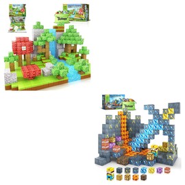 172PCS Magnetic Blocks-Build Mine Magnet World Edition Magnet Classroom Must Haves Toddler Toys for Kids for 3+