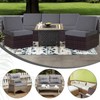 ele ELEOPTION 2Pcs/Set Waterproof Couch Cushion Covers Patio Outdoor Lawn