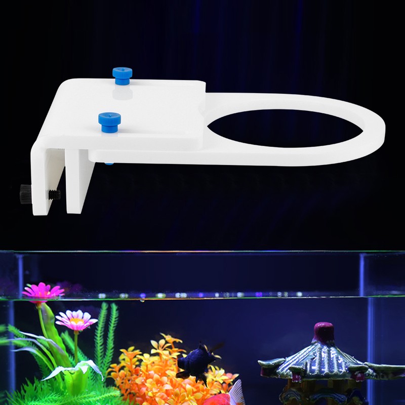 White Acrylic Durable Retractable Fish Tank Filter Sock Bag Holder