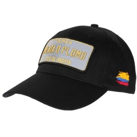 SKR Plata o Plomo Black Reflective Colombia Bogota Baseball Cap - Unisex One Size Black, black