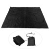 Portable Outdoor Picnic Mat Waterproof and Moisture-Proof Camping Blanket (Black)